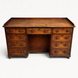 English desk with wooden drawers, late 19th century