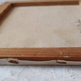 Hst 20th century signed solana: fishermen's houses, palm tree, tenerife, canary islands, spain