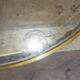 Vintage round brass coffee table, France 1960