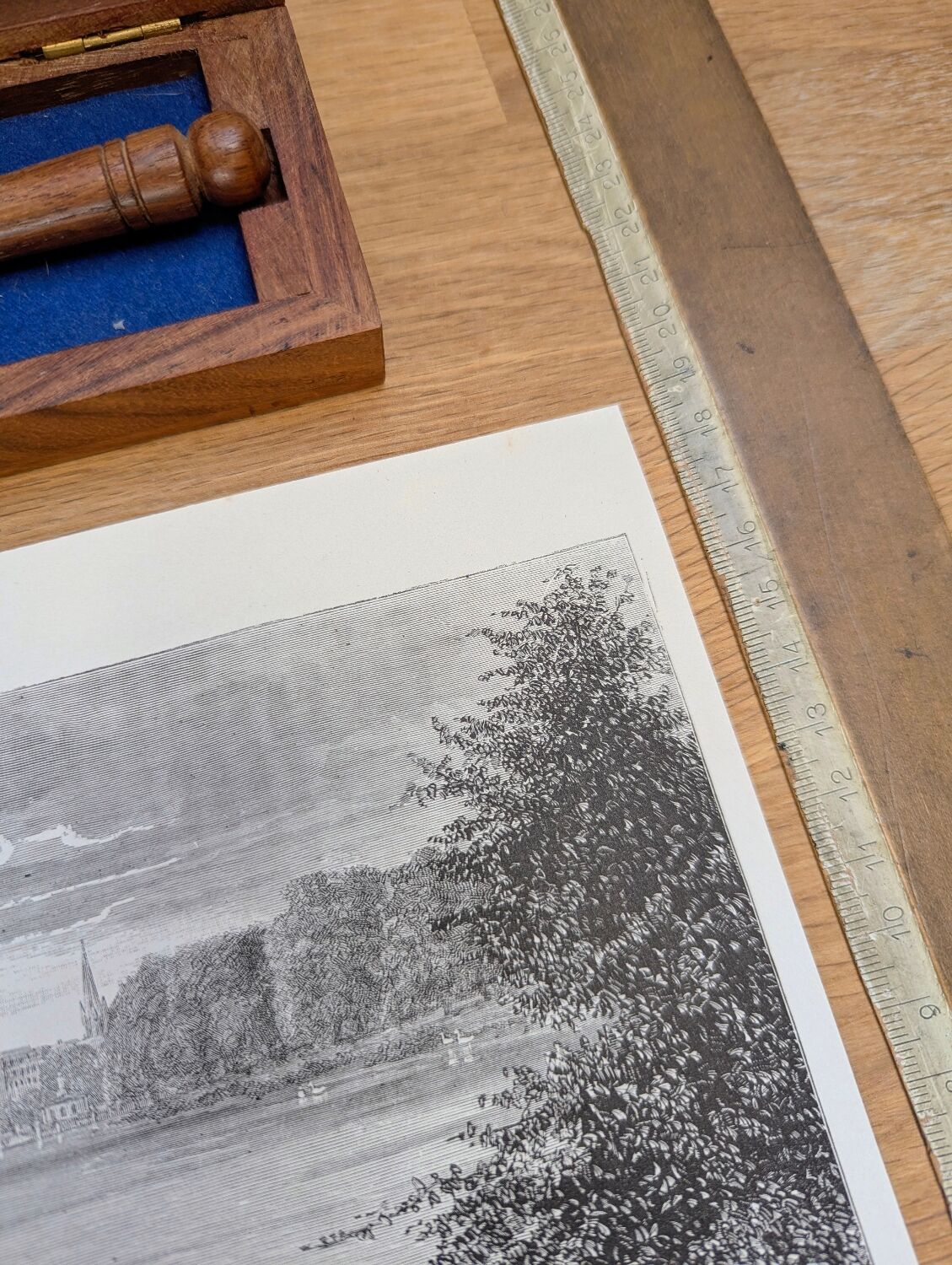 Hyde Park, London, printed illustration from 1879.