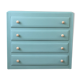 Commode vintage 4 tiroirs pieds compas