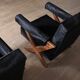 Paire de fauteuils lounge à jambes en X de Pierre Jeanneret, Chandigarh années 1960.