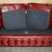 Vintage leather Chesterfield sofa