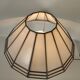 Vintage glass and metal lamp, 70s
