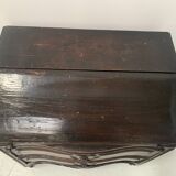 Meuble de maitrise en chêne sculpté Commode scriban XVIII siècle