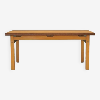 Beech table, Danish design, 1980s, manufacturer: OFM