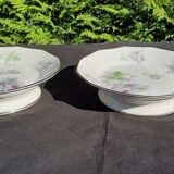 2 coupes montées en porcelaine