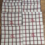 Ensemble de 12 serviettes de table vintage