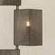 Modernist 5-light movable floor lamp in perforated metal, circa 1980