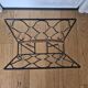 Porte revue fer forgé et rotin design attribué à Jacques Adnet