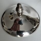 Silver metal ice bucket