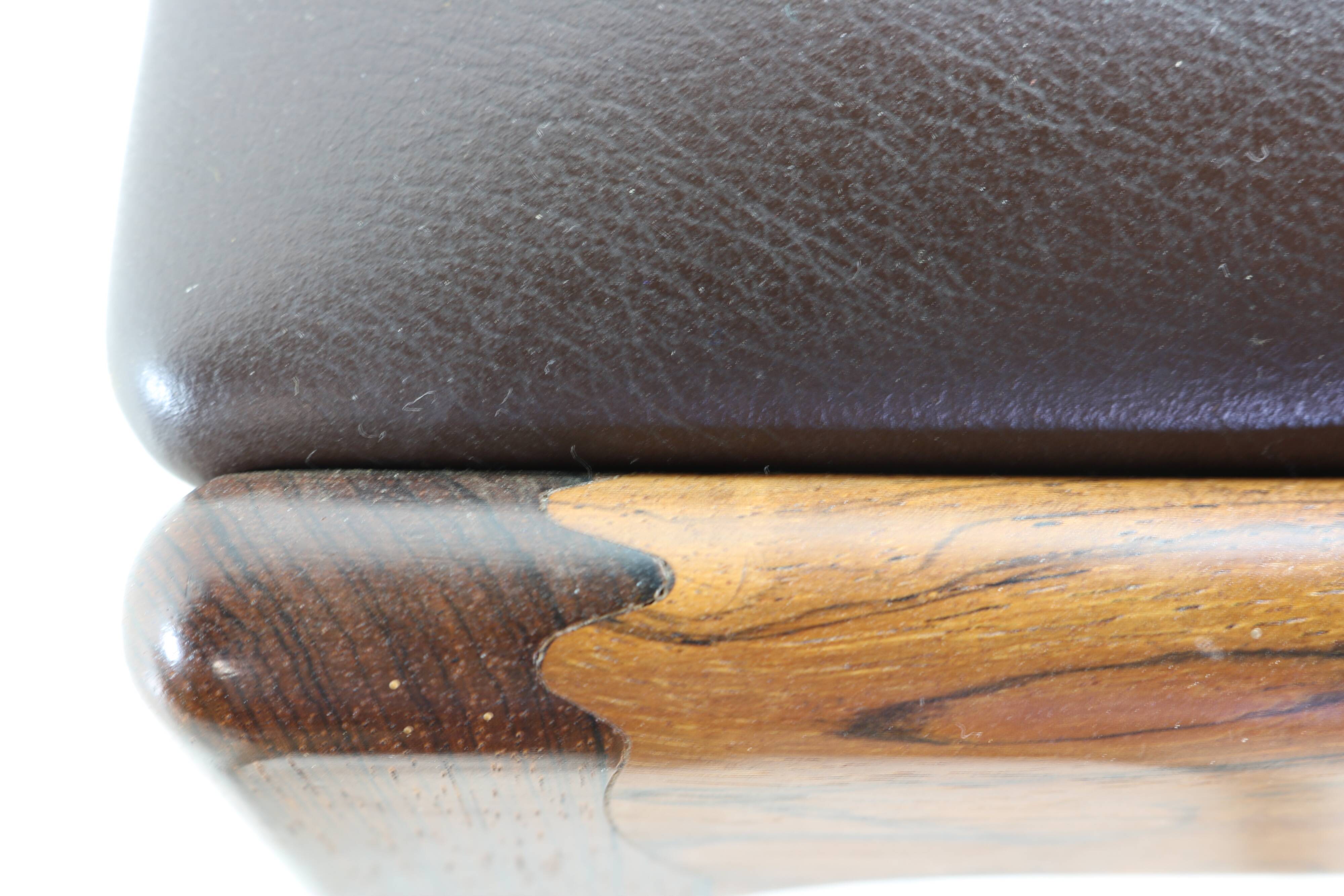 Grained rosewood danish design armchair by Johannes Andersen