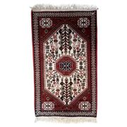 Handmade vintage Persian Gashkai rug 62cm x 105cm, 1960s