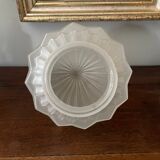 Art Deco frosted glass shell globe