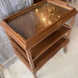 Mahogany serving trolley