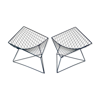 Paire de Fauteuils OTI noirs par Niels Gammelgaard