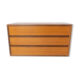 Wall mounted cabinet in teak of danish design from the 1960s.