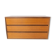 Wall mounted cabinet in teak of danish design from the 1960s.