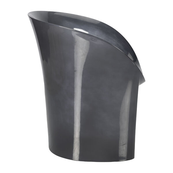 Fauteuil Lune métallique « Black Iron » par Tokujin Yoshika pour Moroso 62cm x 62cm x 74cm