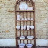 Rattan shelf