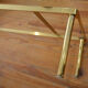 Coffee table in marble and gilded metal 70s