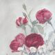 Painting, painting of a still life with bouquet of flowers, 1990s