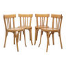 Chaises de bistrot BAUMANN en bois courbé, lot de 4