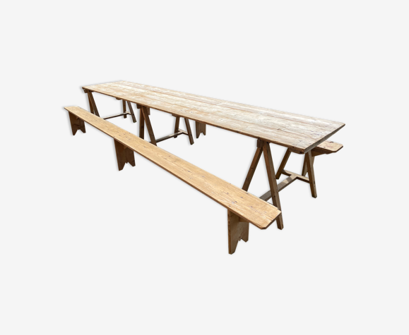 Table de guinguette ou de ferme dites de « Battoir »