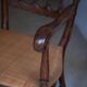Sedia Chiavarina vintage avec accoudoirs, années 50