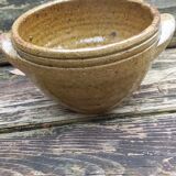 Pyrite stoneware bowls