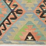 Light Blue & Green Tribal Kilim Rug, 181x315Cm