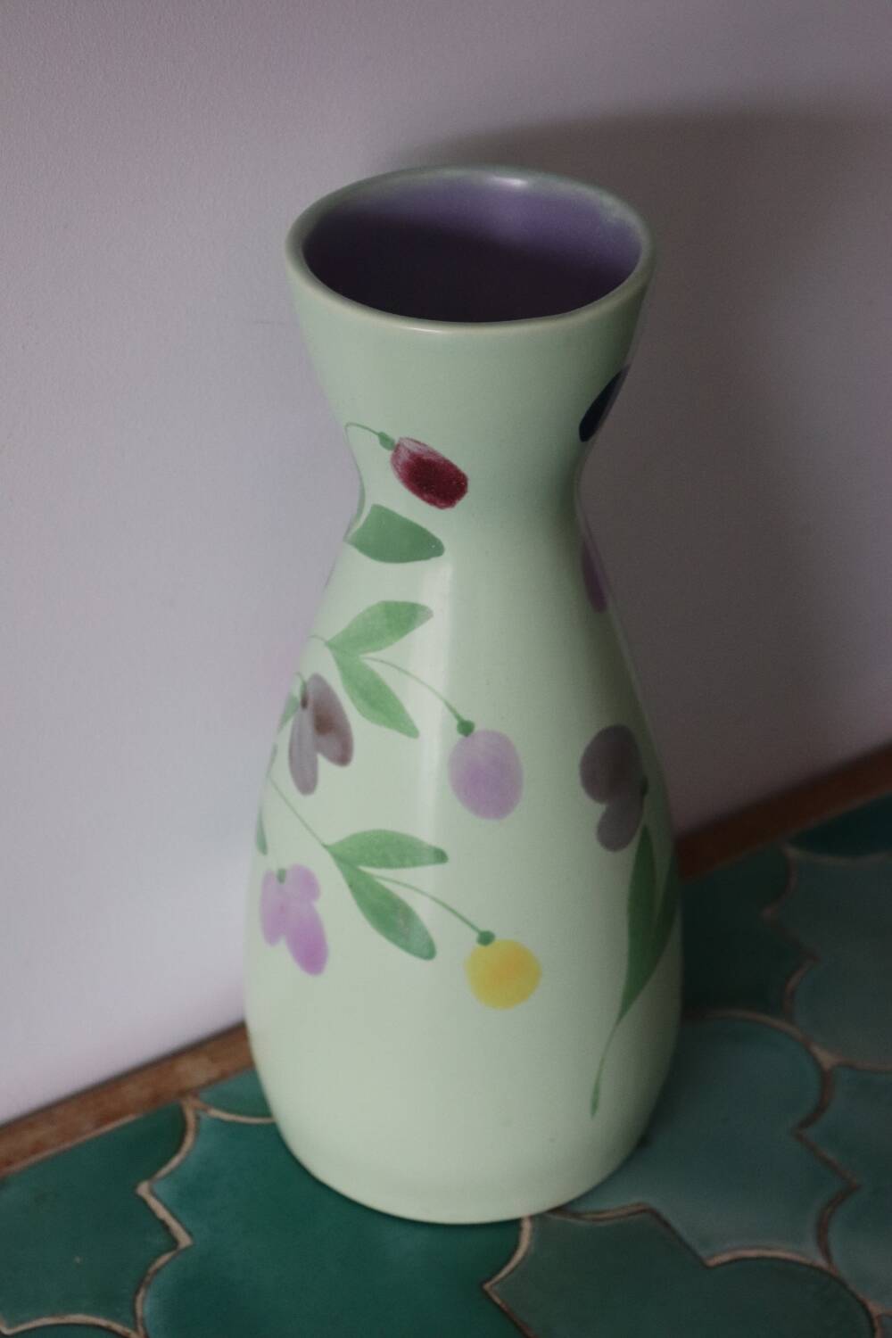 Saint Clement green ceramic vase