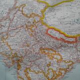 a geographical map from Atlas Quillet year 1925 map: political India