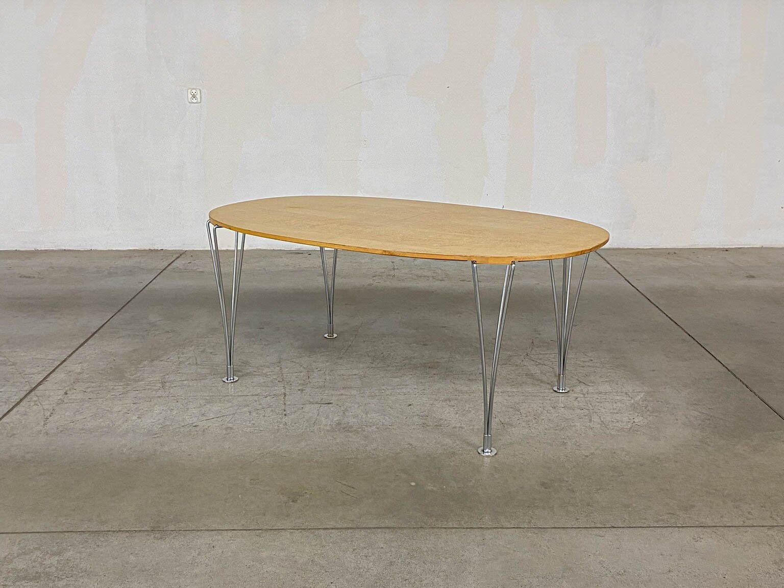 Superellipse table by Bruno Mathsson and Piet Hein for Fritz Hansen