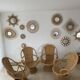 4 swivel basket chairs in bamboo and rattan