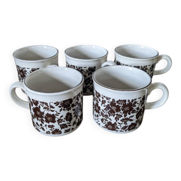5 tasses à café anciennes