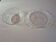 vintage glass dish and bowl set with flowers by Arcopal