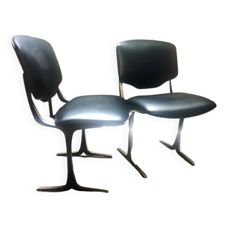 Chaises de Pierre Pichard pour la ligne Roset Design années 70
