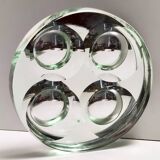 Cendrier en verre dépoli vert Nil par Max Ingrand pour Fontana Arte, Italie