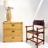 Mid-Century Modern Dresser, Rattan