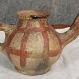 Poterie traditionnelle kabyle / berbère en terre cuite ornée de motifs (4)