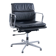 SOFT PAD CHAIR EA 217 EAMES BLACK LEATHER HERMAN MILLER PUBLISHED BY ICF 1970s