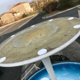 Table foot Tulip 70s round