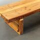 Roland Wilhelmson's pine coffee table / bench