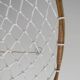 Curved rattan and rope pendant light
