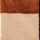 Large Berber rug made of natural wool, traditionally handwoven, 3/4 m.