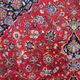1920s handmade antique wool medallion rug, red & navy, 298 × 411 cm - 1C1302
