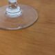 Ensemble vintage de 5 verres gravé sur pieds