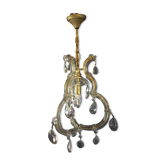 Hanging lamp a crystal tassel fire