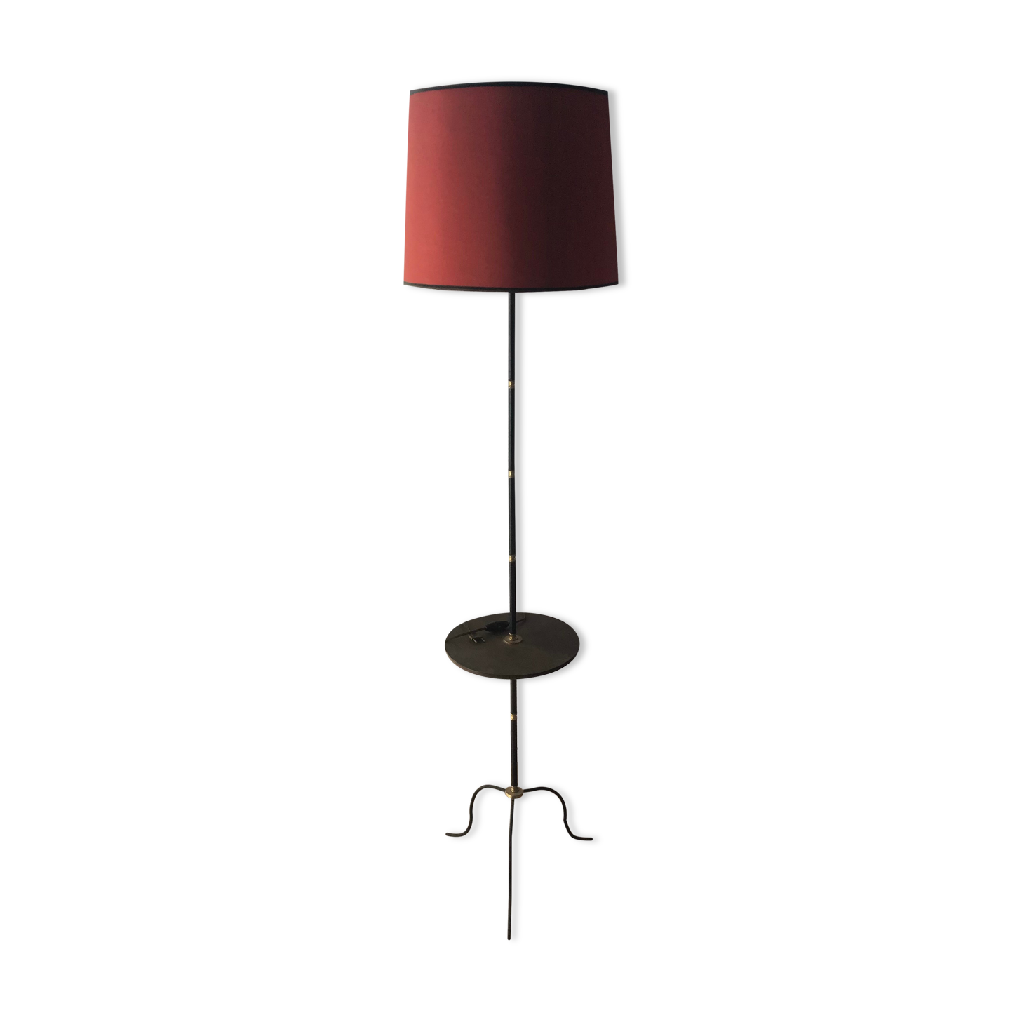 Vintage floor lamp with tablet